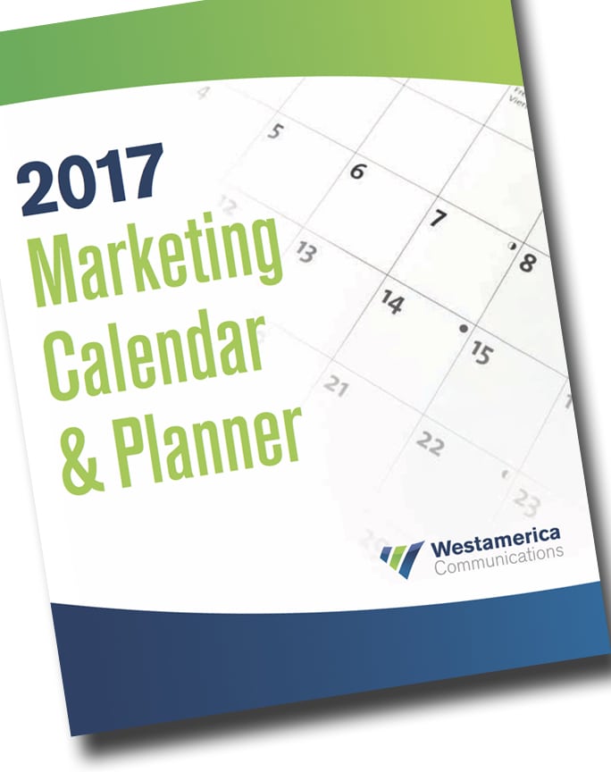 2017 marketing calendar planner