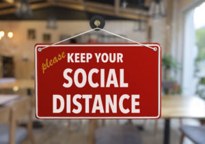 Social Distance Marketing Sign